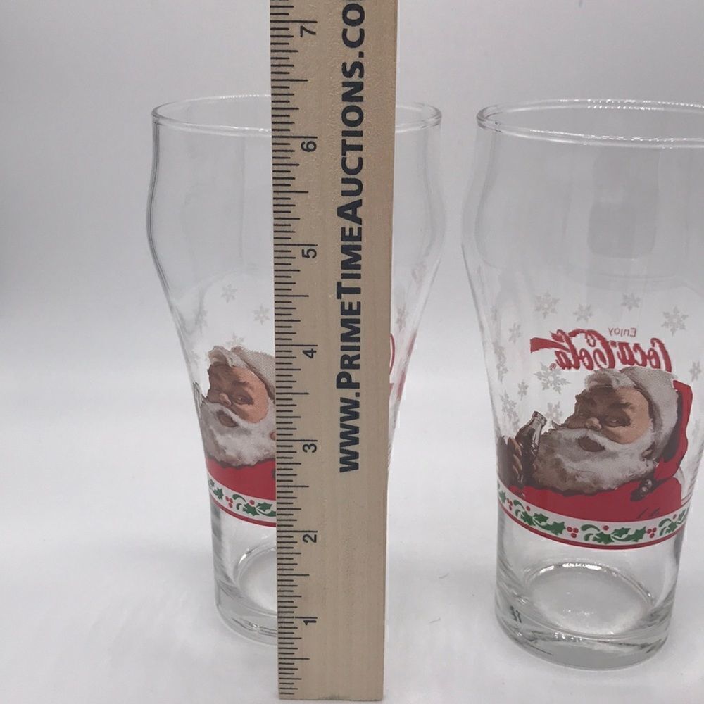 Coca Cola Vintage Santa Glasses - Picture 6 of 6